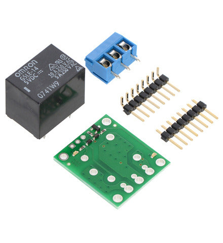 ממסר SPDT בסיסי של Pololu עם ממסר 5VDC (ערכה חלקית)