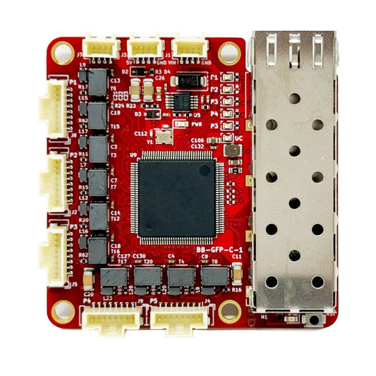 GigaBlox SFP - מתג Ethernet קומפקטי עם 6 פורטים ו-SFP