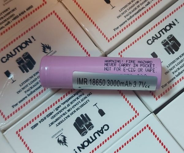 סוללת ליתיום-יון מקורית Imren IMR 18650 30QP (3000mAh) 15A 3.7V חבילה אחת