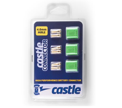 מחברים מקוטבים של Castle - 4.0 מ"מ זכר חבילה מרובה
