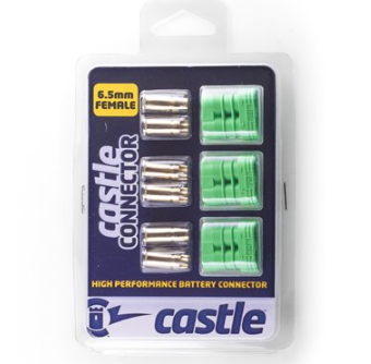 Polarized Castle Connectors - 6.5mm Female Multi-Pack