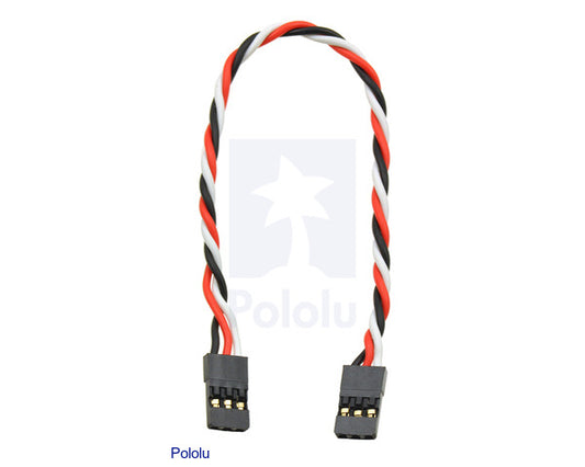 Twisted Servo Extension Cable 6" Female - Female